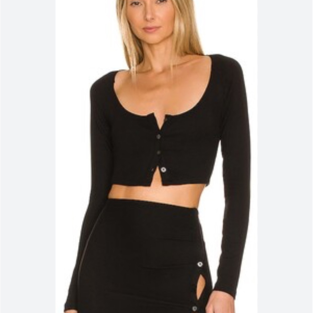 ALIXNYC cropped button down long sleeve